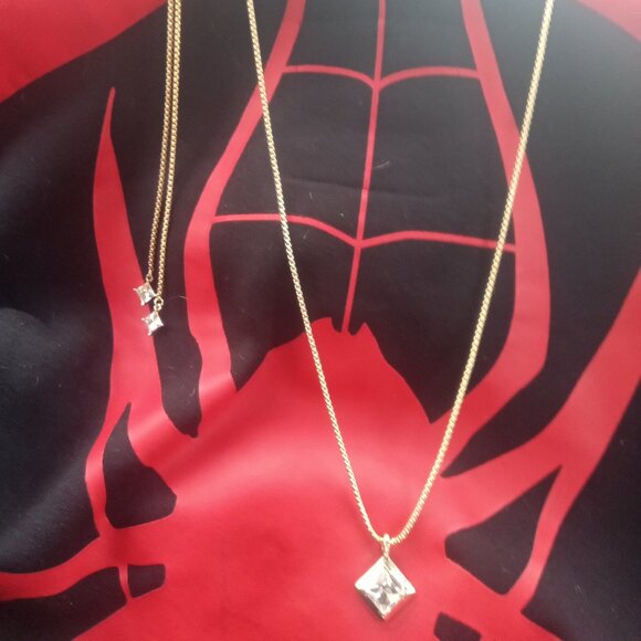 Adjustable Long Gold Tone Necklace New with Tags - Picture 4 of 6